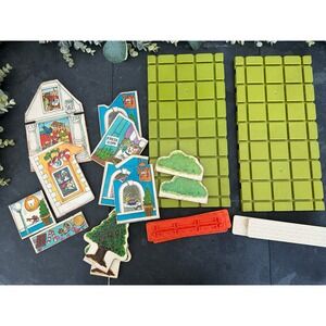 Vintage Richard Scarry Puzzletown PlaySkool Playset 1976 replacement parts